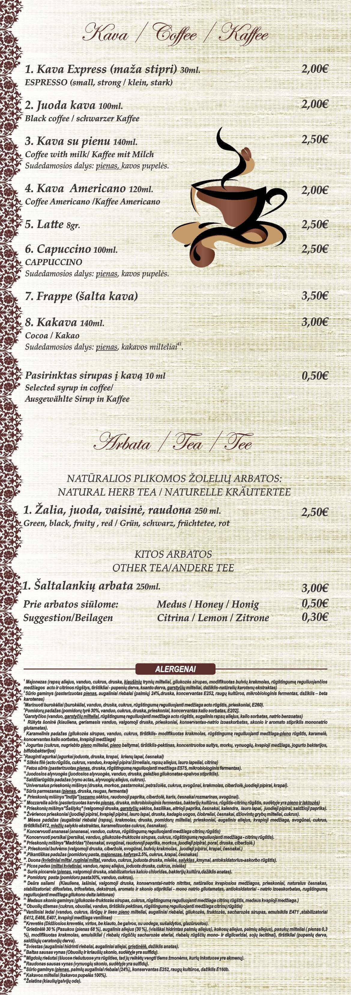 Menu 8